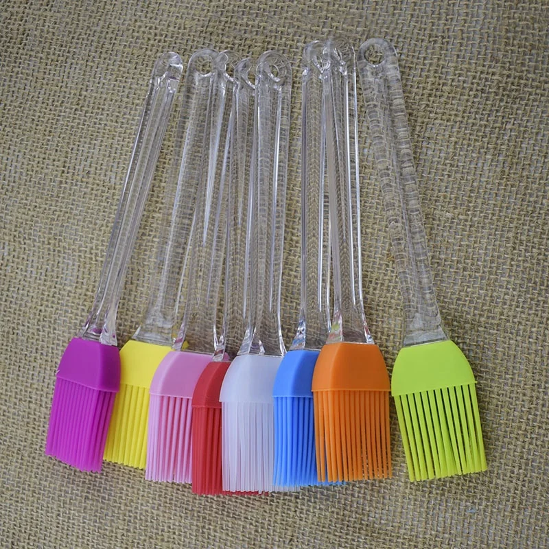 

Heat-Resistant Basting Oil Brush Silicone BBQ Brush, Red,orange,blue,green,pink,yellow,rosered,white