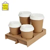 coffee corrugated take away ripple wall paper cup holder for coffee carrier