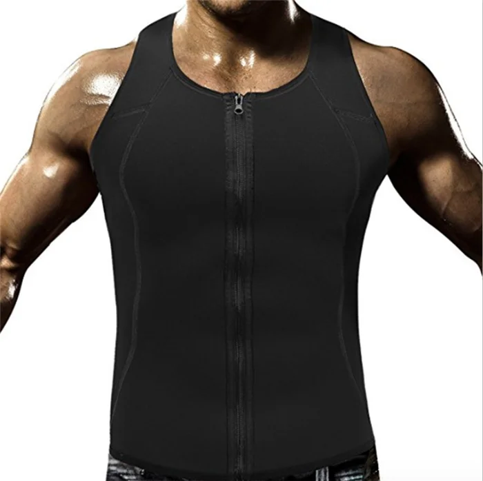 

best quality Slimming Body Shaper Neoprene Private Label Men Waist Trainer Vest, Black