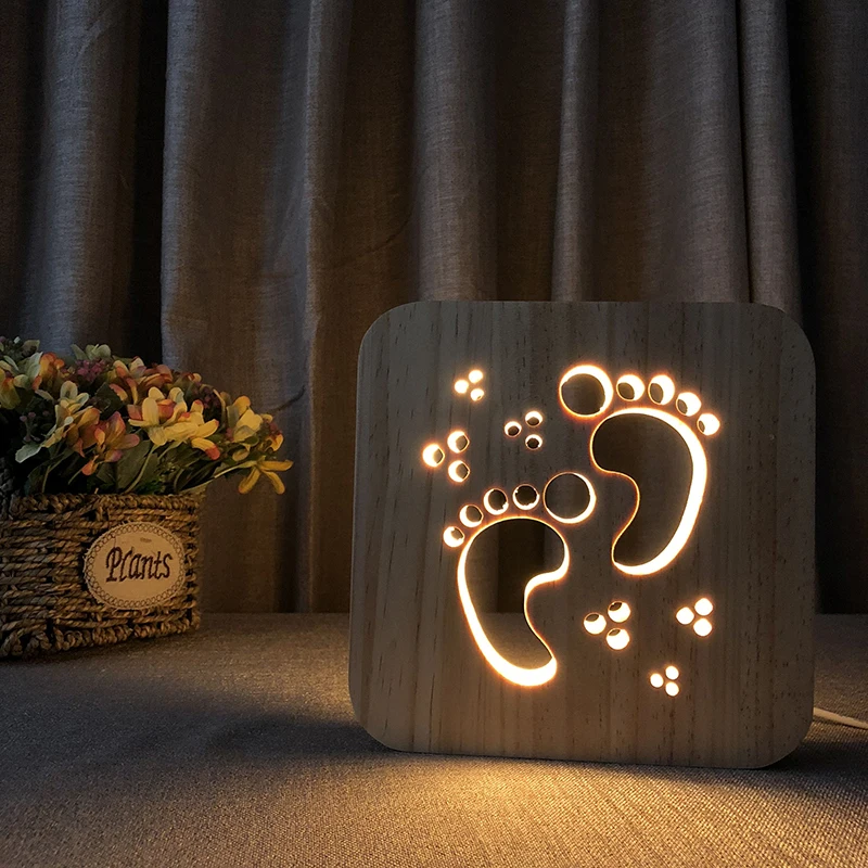 2019  bedroom indoor  children baby sleep nice wood night light