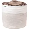 Amazon Throw Toy Round Cotton Rope Storage Basket Baby Laundry Woven Basket