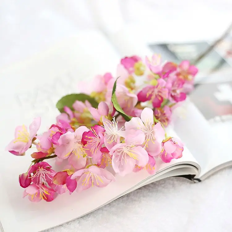 

INUNION Popular Home Bridal Wedding Party Decorative Sakura Flower Light Pink Silk Cherry Blossom Artificial Flowers