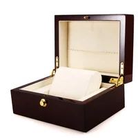 

WB0002 Premium Private Label Craft Wooden Luxury Watch Box Custom Logo For Large Watches