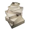 Cheap custom folding brown recycled kraft paper packaging boxes with logo