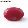#5 Color Rough Oval Shape Synthetic Ruby Stone Price Per Carat For Jewelry