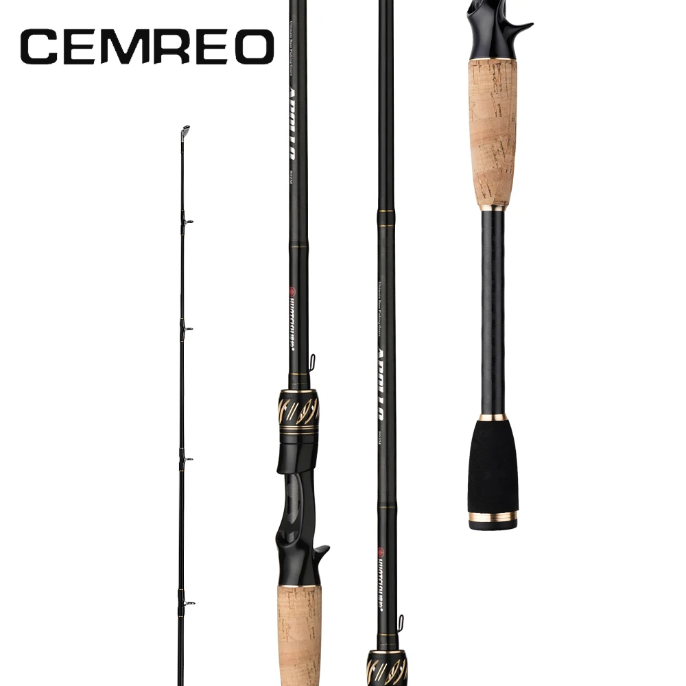 

CEMREO 1.8m 2.1m 2.4m Carbon Fiber Casting Fishing Rod