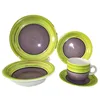 30pcs Stoneware Rustic Dinnerware Handpainted dinnerware import in China