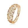 52167 xuping women 18k gold plated environmental copper bangles