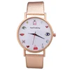 WJ-8319 Special Time Indicate Dial Unique Popular Ladies Watches Hot Sale Leather Band Colorful Charming Women Wristwatches