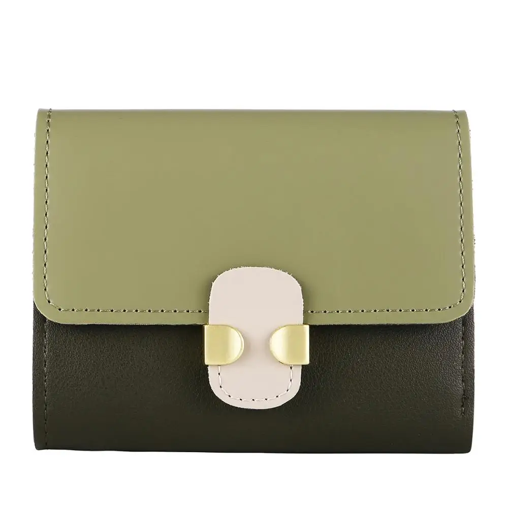 

wholesale 2021New Hot Sell Handbags Popular Woman Short Pu Leather Purse Wallet