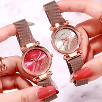 

ST 239 Luxury Starry Sky swan Watch 2019 New Hot Sale Magnet Buckle Watches Magnetic Lock Mesh Band Wristwatch the best gift