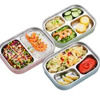 

Dropshipper Supplier 304 Stainless Steel Japanese Lunch Box With Compartments Microwave Bento Box For Kids School Food Container