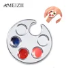 Free Samples Nails Art Finger Ring Palette Nail Paint Drawing Acrylic Palette Nail Color Palette Girls Manicure Tray Tools