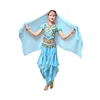 Custom Adult shell gold rotating pants,adult indian dance dress