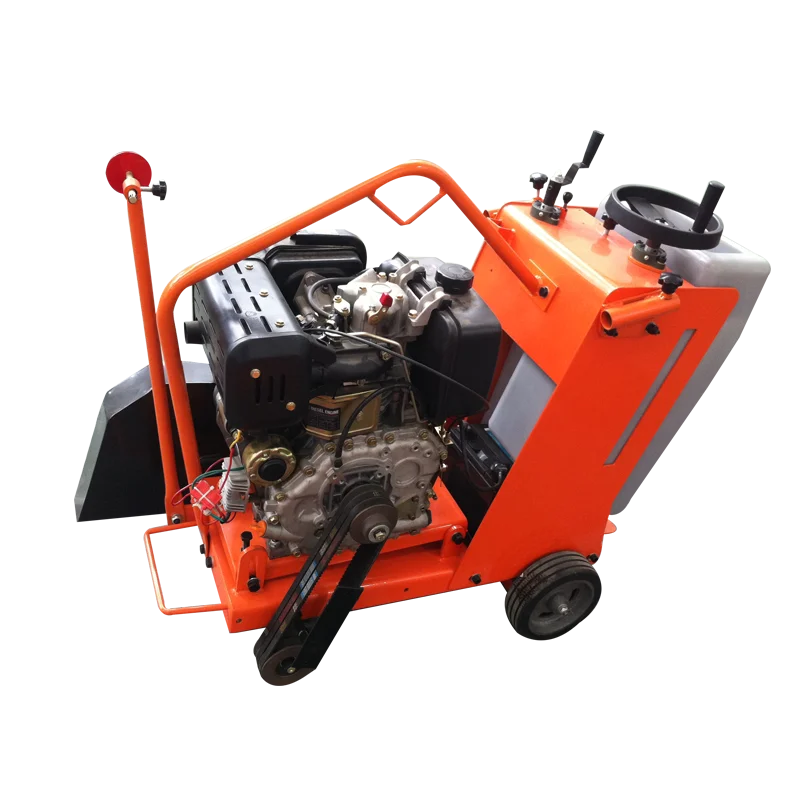 
Asphalt Concrete Pavement Diesel Gasoline Road Cutting Saw Machinery With Water Tank 