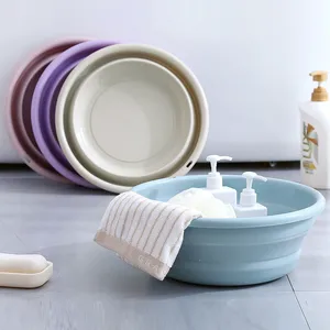 Image of Portable Foldable Basin Tub Foldable baby wash basin foldable bathroom Collapsible traveling outdoors Washbasin