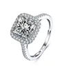 Sevenajewelry Brand SCR058 Shining beauty smart princess cut wedding ring setting for men israel jewelry design