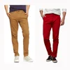 New Design 100% Cotton Trousers Men Casual Pants men's clothing Colourful Khaki pants trousers