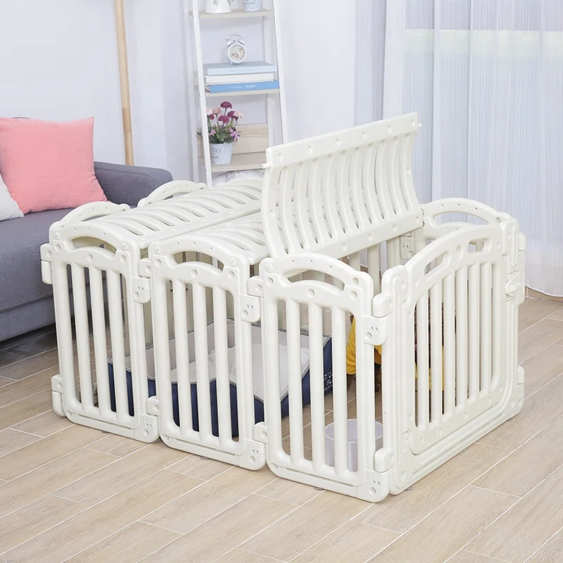 

2019 hot sale roomy and comfortable pet fence dog house for small animal, White
