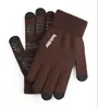 wool plus velvet non-slip gloves knitting touch screen gloves men and women autumn and winter warm couple gloves