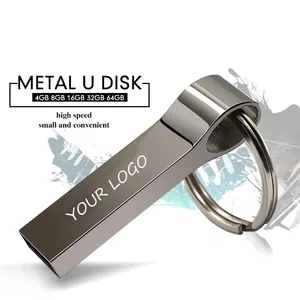 Sleek Metal USB Flash Drive Chain
