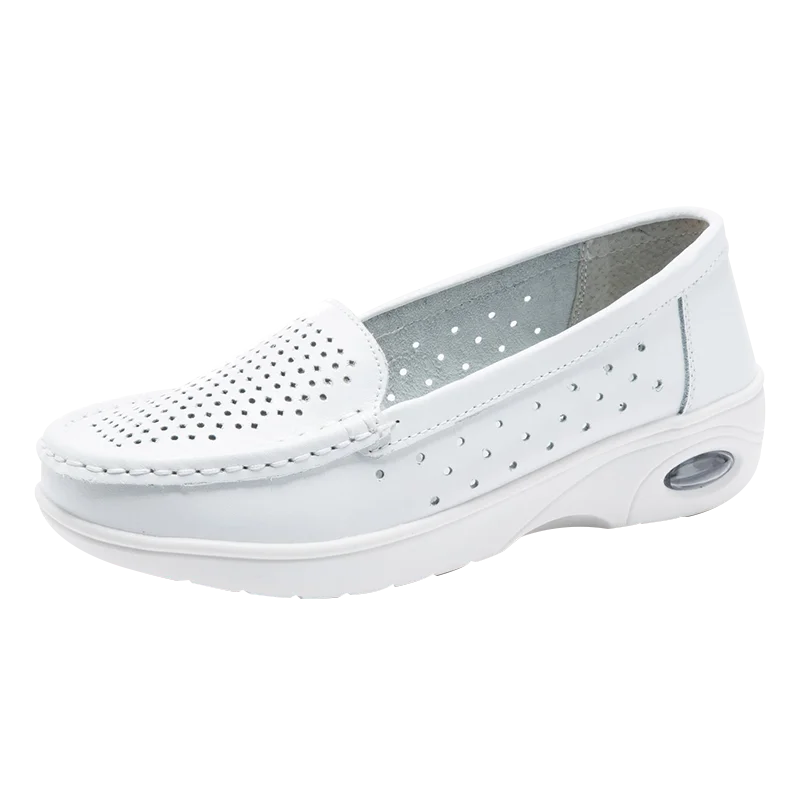 

Summer Breathable Medical Leather Hollowedout Nurse Shoes And Sandals Clogs