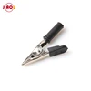 JIAOU 75mm Brass Nickel Plated Alligator Clip Test Clip /Battery Clamps Crocodile Clip for 4mm banana plug with Opening 20mm