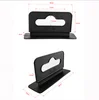 new design 58mm black plastic strong small euro Hanging Tabs for displaying products