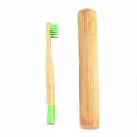 

FDA Approved Bamboo Toothbrush with Bamboo Tube Case