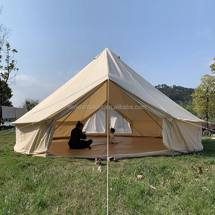 

2019 mould resistant waterproof Australia UK Hot Sale 6m Bell Tent, Beige;white;customized