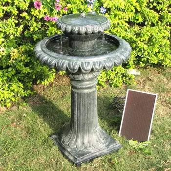 water battery fountain outdoor solar larger operated fountains