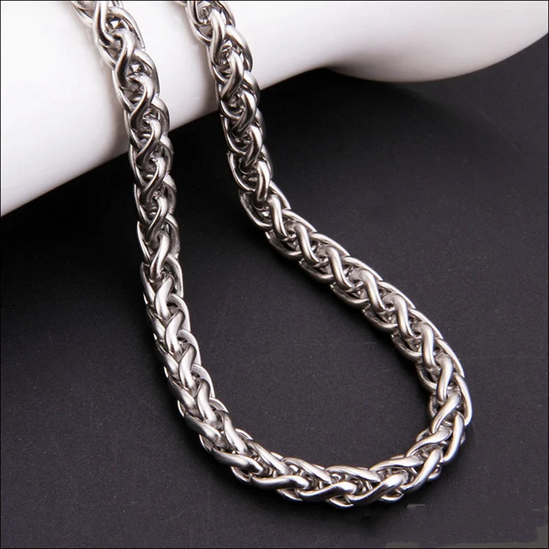 

Stainless steel necklace keel chain flower basket chain Europe and America men's chain, Picture
