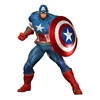 Custom made life size resin movie action figure model American Captain holding shield statue