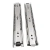 Hardware furniture 45mm drawer slide common 3-fold shaped groove ball bearing slides with steel