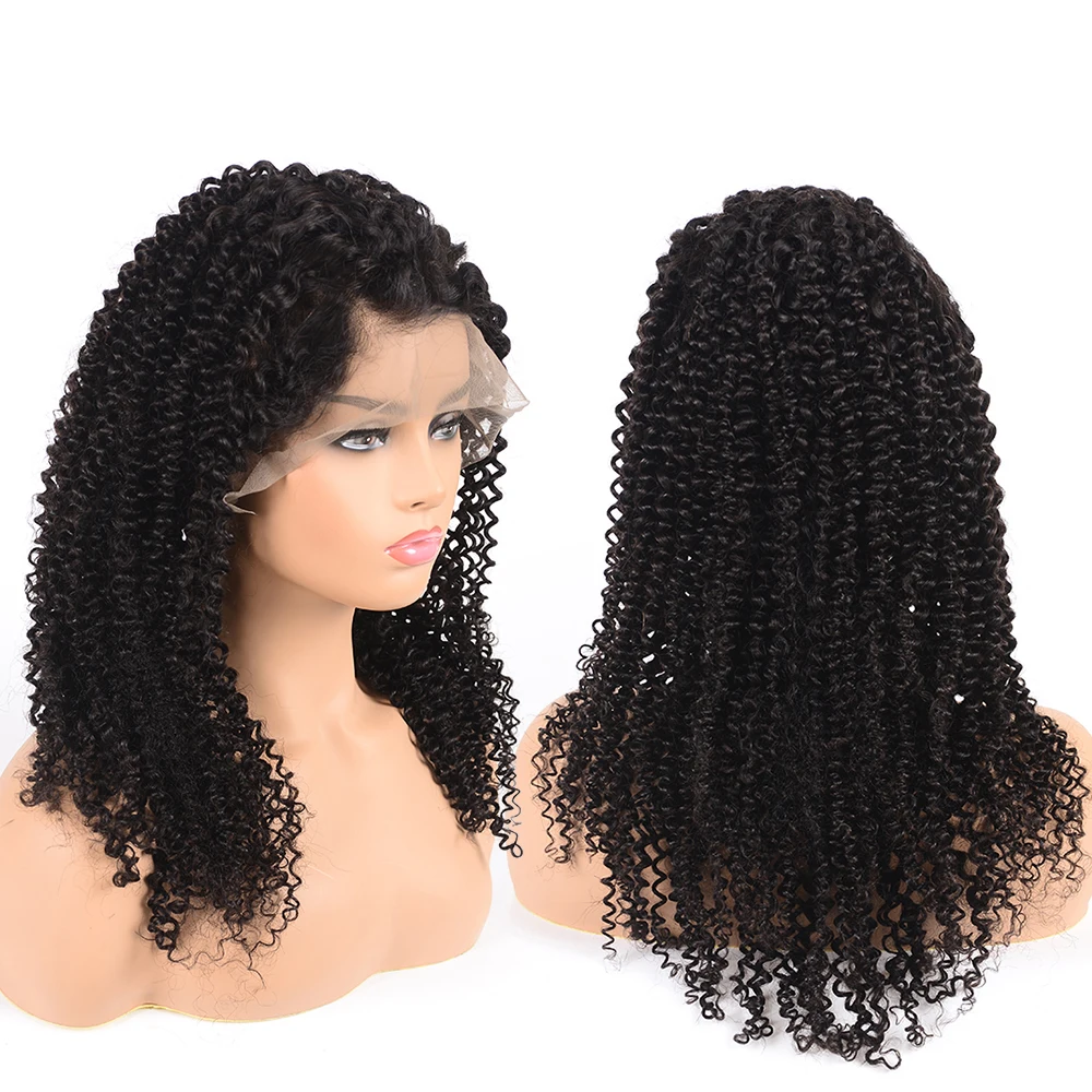 

Megalook Hair Discounts Fast Shipping Raw Unprocessed Human Virgin All Textures Kinky Brazilian Curly 360 Lace Wig