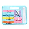 2019 Hot Sale New Baby Products Early Educational Tie Zipper Button Basic Skills learning Plush Pad Toys for Toddlers