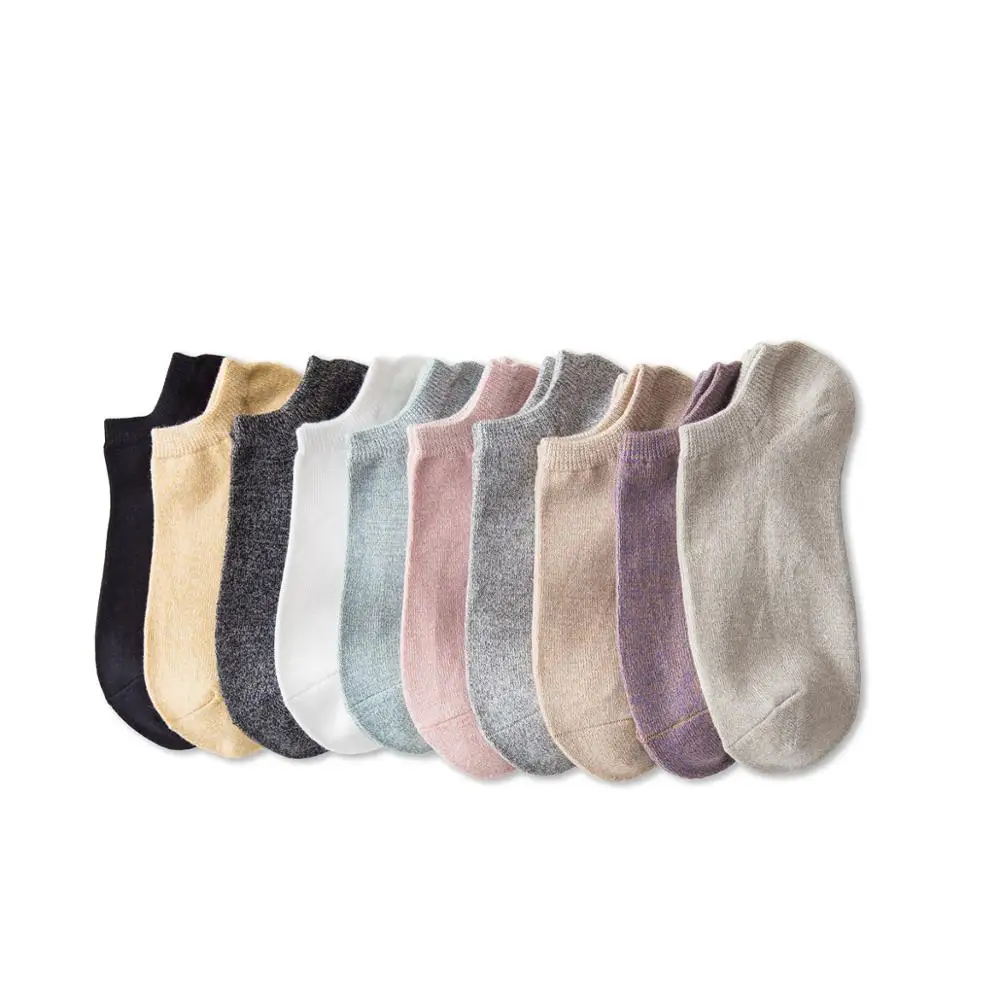 

36 Styles Solid Colors Women Invisible Socks Low Cut Ankle Socks