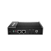 Fanless Intel celeron j3160 2*HD 2*nic 1*com mini nettop pc green stock window 10 pro Server miniature 12v small form factor pc