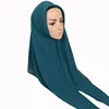 hotsale plain printed cotton rayon silk viscose chiffon square hijab tudung bawal