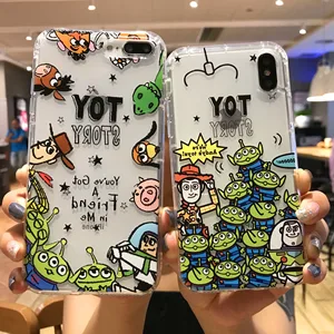Toy Story Buzz Lightyear & Aliens Clear Gel iPhone Case