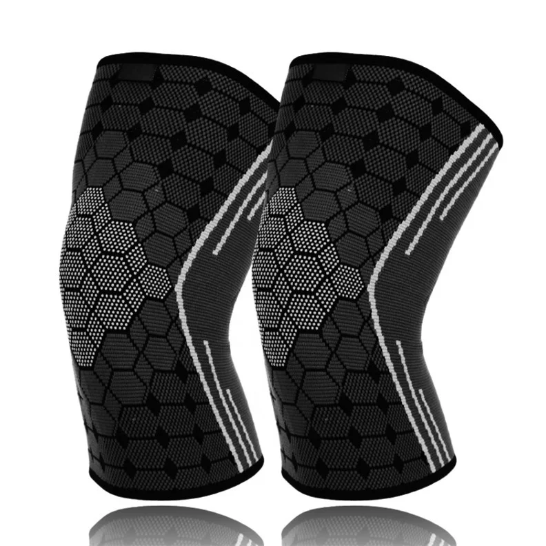 

500 Free Custom Logo Nylon Compression Knee Support Brace Sleeves, 10colors