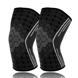 500 Free Custom Logo Nylon Compression Knee Support Brace Sleeves