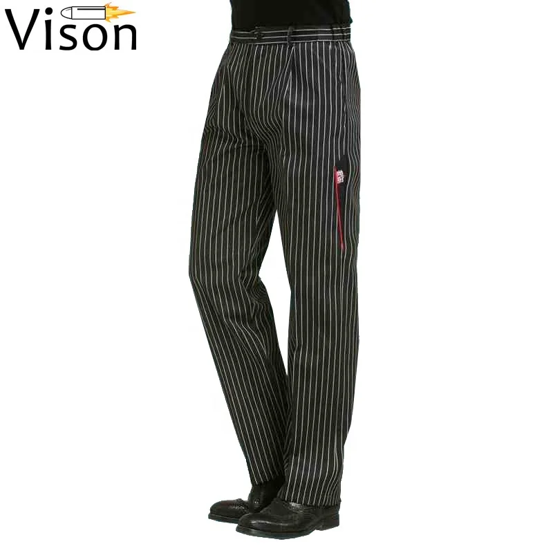 Black denim chef trousers pants uniform traditional sushi chef uniform jinbei pants