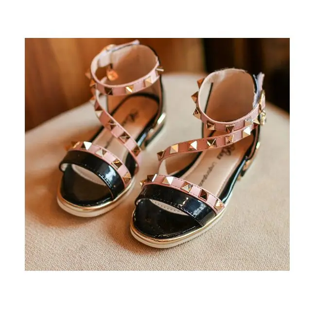

kids sandals new rivet beautiful girls sandals fashion girls sandals