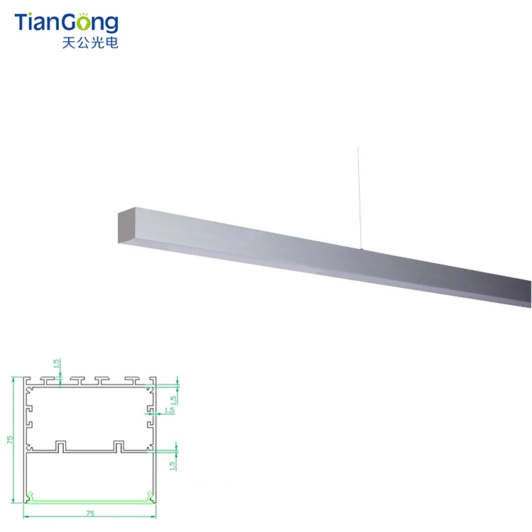 
Linkable led linear lights&lighting aluminium led profile alloy for led linear pendant light 