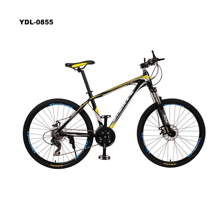 

26*17 Customized Design Dropshipping Disc Brake Aluminium Alloy Adult Bicycle, Black and yellow, white and blue,black and red,white and red