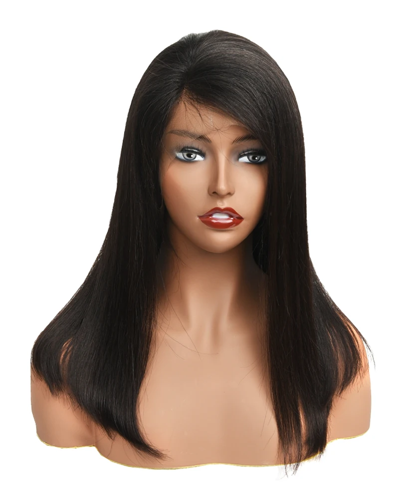 

wholesale straight hair wig full cuticle aligined silky straight full lace wig natural hairline pre plucked straight wig