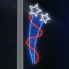 street lamp post decorating lights