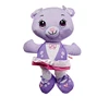 Washable re-use lovely animal vlolet plush doodle bear doll for painting