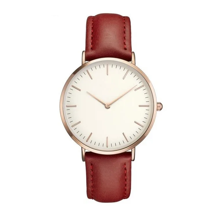 

2019 Fashion rose gold 40mm ultra thin watch women ladies watch female clock